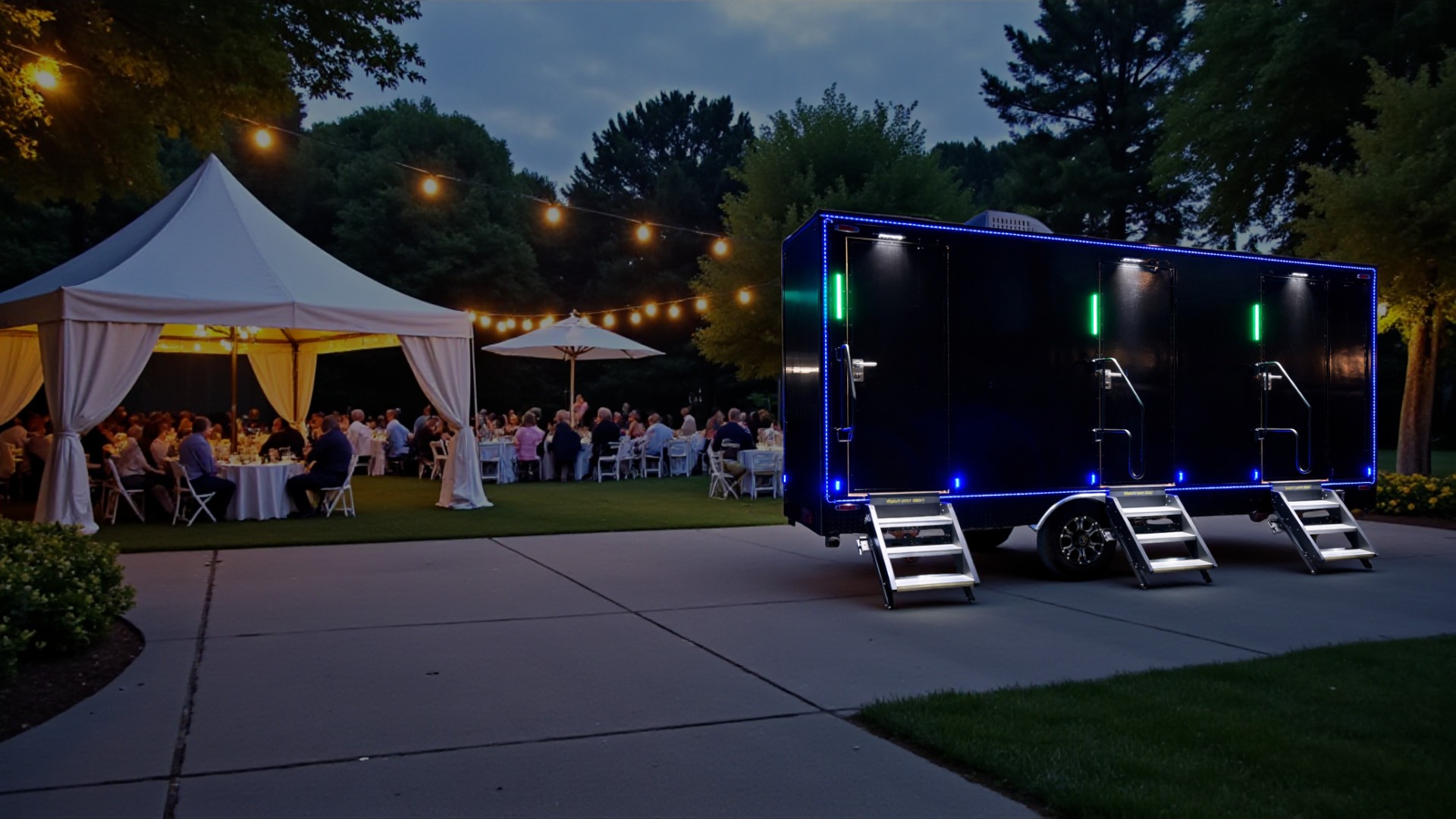 The Upskale Toilet Luxury Restroom Trailers Sacramento, Stockton, Roseville, CA 3-Station Homepage BG 2